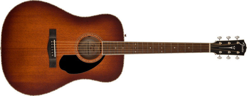 Fender Paramount PD-220E Dreadnought W/C ACB Aged Cognac Burst