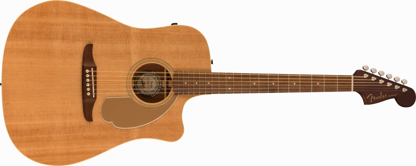 Fender Redondo Player, Walnut Fingerboard, Gold Pickguard, Natural