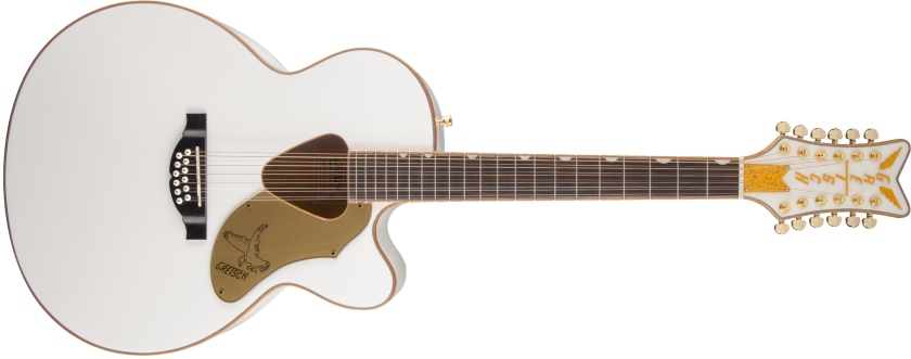 Gretsch Guitars G5022CWFE-12 Rancher™ Falcon Jumbo 12-String Cutaway Electric Fishman Pickup System White