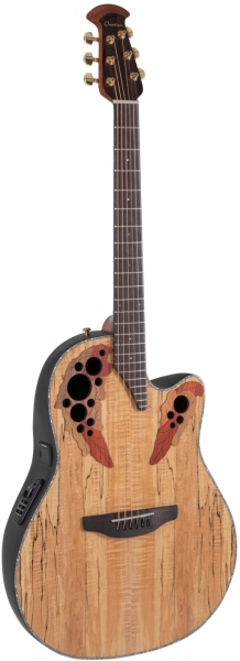 Ovation Celebrity Elite Plus Mid Cutaway Natural Spalted Maple