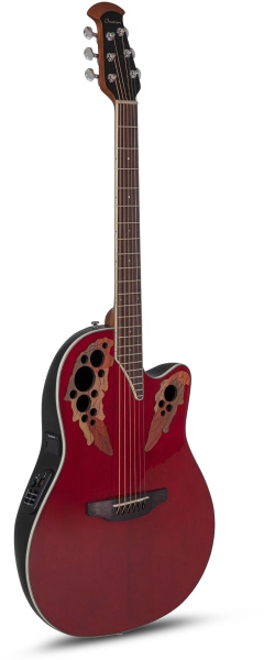 Ovation Celebrity Elite Super Shallow Cutaway Ruby Red