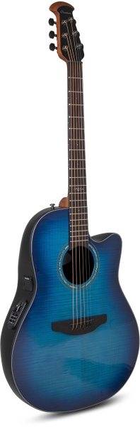 Ovation Celebrity Standard Plus Mid Cutaway Blue Flamed Maple