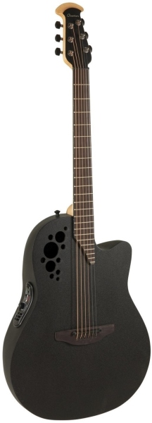 Ovation Elite TX MID Cutaway Black Textured 1778TX-5-G