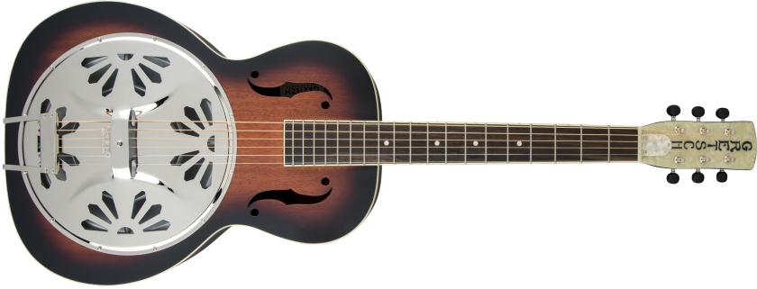 Gretsch Guitars G9220 Bobtail™ Round-Neck A.E. Mahogany Body Spider Cone Resonator Guitar Fishman Nashville Resonator Pickup 2-Color Sunburst