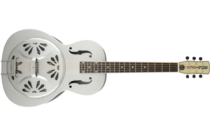 Chitară Electro-Acustică Rezonator Gretsch Guitars G9221 Bobtail™ Steel Round-Neck A.E. Steel Body Spider Cone Resonator Guitar Fishman Nashville Resonator Pickup