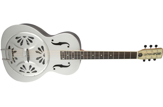 Chitară Electro-Acustică Rezonator Gretsch Guitars G9221 Bobtail™ Steel Round-Neck A.E. Steel Body Spider Cone Resonator Guitar Fishman Nashville Resonator Pickup