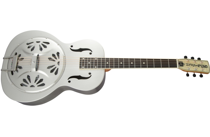 Chitară Electro-Acustică Rezonator Gretsch Guitars G9221 Bobtail™ Steel Round-Neck A.E. Steel Body Spider Cone Resonator Guitar Fishman Nashville Resonator Pickup