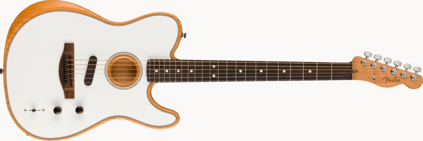 Fender Acoustasonic Player Telecaster Rosewood Fingerboard Arctic White