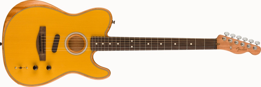 Fender Acoustasonic Player Telecaster Rosewood Fingerboard Butterscotch Blonde