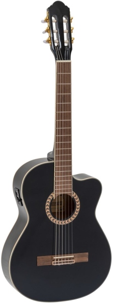 Dimavery CN-600E Classical guitar, black