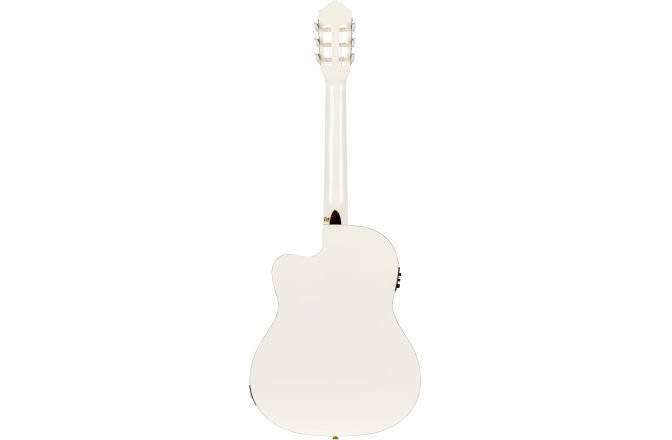 Chitară electro-clasică Ortega Classical Guitar Family Series Pro 4/4 inclusive Gigbag and Strap Thinline Body Slim Neck - WH - White