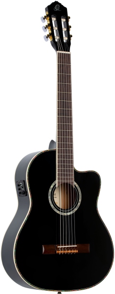 Ortega Classical Guitar Family Series Pro 4/4 inclusive Gigbag - BK - Black