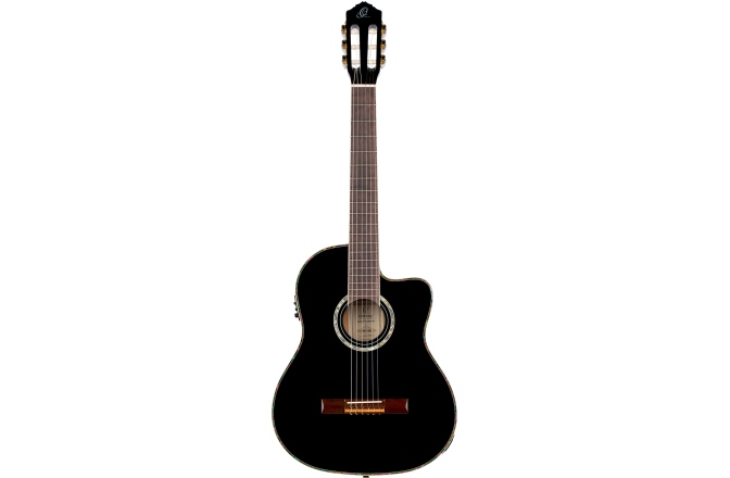 Chitară Electro-clasică Ortega Classical Guitar Family Series Pro 4/4 inclusive Gigbag - BK - Black