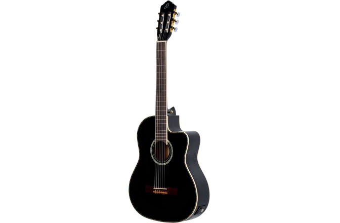 Chitară Electro-clasică Ortega Classical Guitar Family Series Pro 4/4 inclusive Gigbag - BK - Black