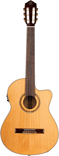 Ortega Classical Guitar Performer Series 4/4 inclusive Gigbag Medium Neck - Natural Cedar