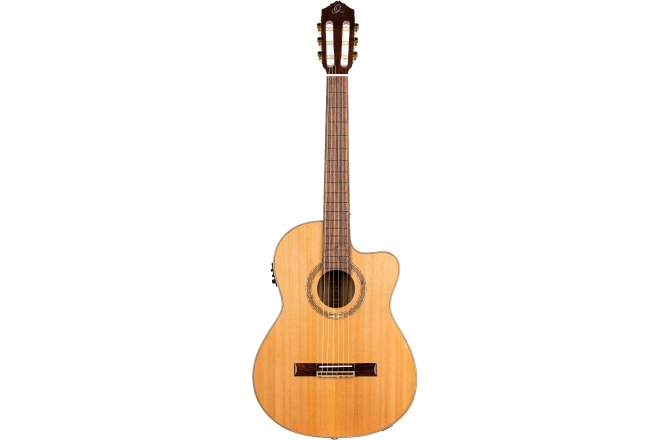 Chitară electro-clasică Ortega Classical Guitar Performer Series 4/4 inclusive Gigbag Slim Neck - NT - Natural Cedar