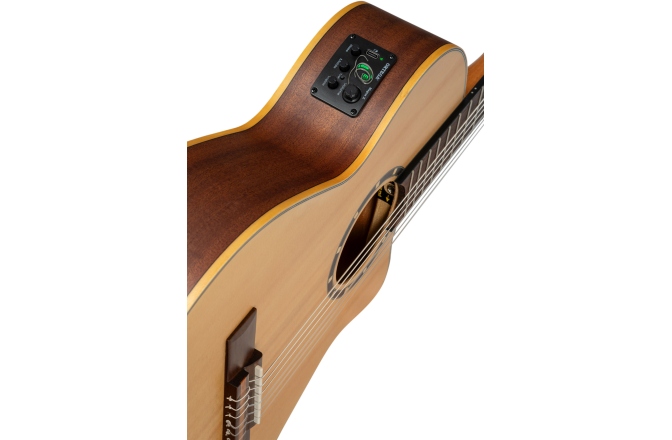 Chitară electro-clasică  Ortega Family Series 3/4 Nylon String Guitar 6-String - Natural + Gig Bag RCE125-3/4