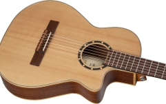Chitară electro-clasică  Ortega Family Series 3/4 Nylon String Guitar 6-String - Natural + Gig Bag RCE125-3/4