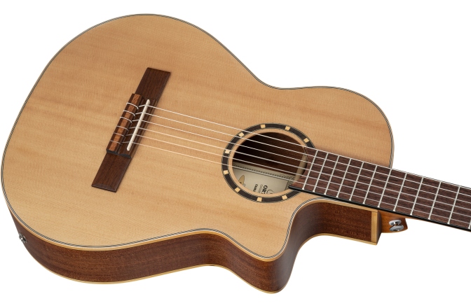 Chitară electro-clasică  Ortega Family Series 3/4 Nylon String Guitar 6-String - Natural + Gig Bag RCE125-3/4