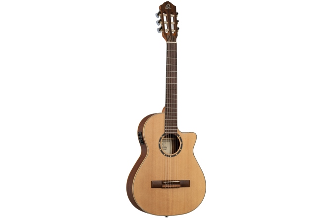 Chitară electro-clasică  Ortega Family Series 3/4 Nylon String Guitar 6-String - Natural + Gig Bag RCE125-3/4