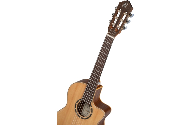 Chitară electro-clasică  Ortega Family Series 3/4 Nylon String Guitar 6-String - Natural + Gig Bag RCE125-3/4