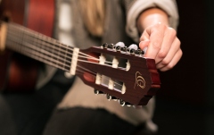 Chitară electro-clasică Ortega Family Thinline Cutaway RCE125MMSN