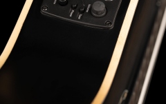 Chitară electro-clasică Ortega Family Thinline Cutaway RCE125SN-SBK