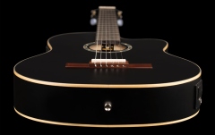 Chitară electro-clasică Ortega Family Thinline Cutaway RCE125SN-SBK
