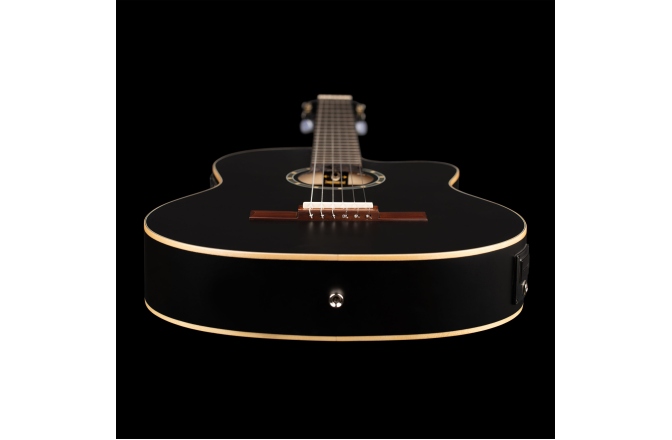 Chitară electro-clasică Ortega Family Thinline Cutaway RCE125SN-SBK