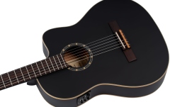 Chitară electro-clasică Ortega Family Thinline Cutaway RCE125SN-SBK