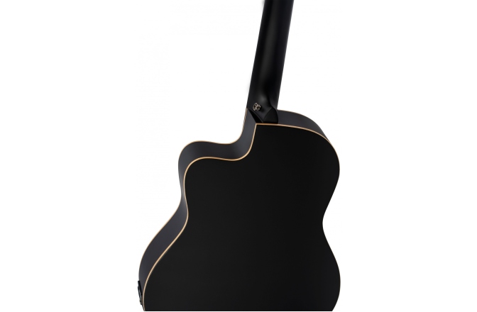 Chitară electro-clasică Ortega Family Thinline Cutaway RCE125SN-SBK