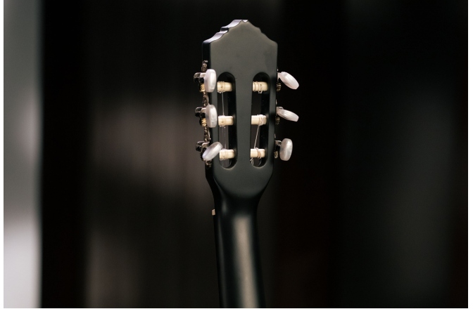 Chitară electro-clasică Ortega Family Thinline Cutaway RCE125SN-SBK