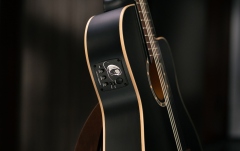 Chitară electro-clasică Ortega Family Thinline Cutaway RCE125SN-SBK