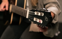 Chitară electro-clasică Ortega Family Thinline Cutaway RCE125SN-SBK