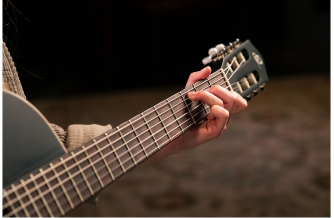 Chitară electro-clasică Ortega Family Thinline Cutaway RCE125SN-SBK