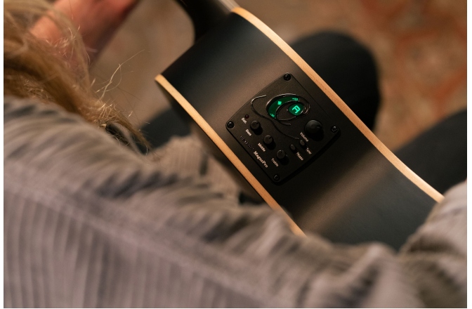 Chitară electro-clasică Ortega Family Thinline Cutaway RCE125SN-SBK