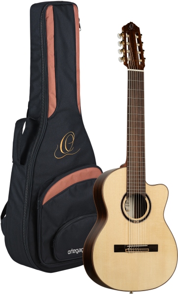 Ortega RCE158RW-8 PS 4/4 8-String - Natural + Gig Bag