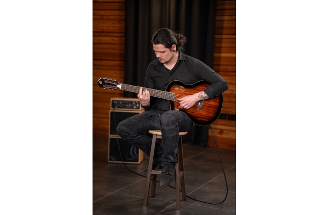 Chitară electro- clasică Ortega TourPlayer DeLuxe Lefty - Acacia Burst + Gig Bag