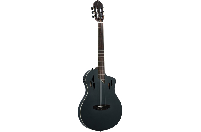 Chitară Electro-Clasică Ortega TourPlayer DeLuxe Nylon 6 String Spruce Black + Gig Bag