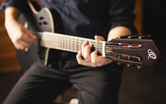 Chitară Electro-Clasică Ortega TourPlayer DeLuxe Nylon 6 String Spruce Black + Gig Bag