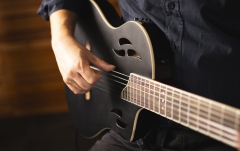 Chitară Electro-Clasică Ortega TourPlayer DeLuxe Nylon 6 String Spruce Black + Gig Bag