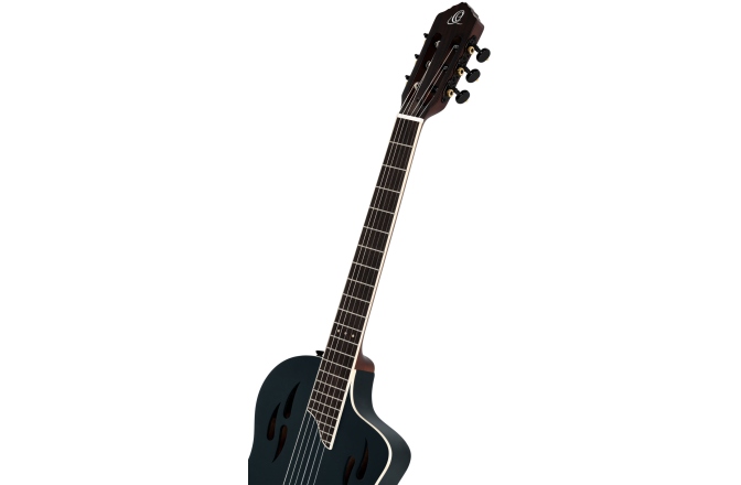 Chitară Electro-Clasică Ortega TourPlayer DeLuxe Nylon 6 String Spruce Black + Gig Bag