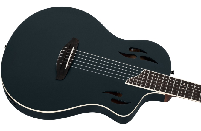 Chitară Electro-Clasică Ortega TourPlayer DeLuxe Nylon 6 String Spruce Black + Gig Bag
