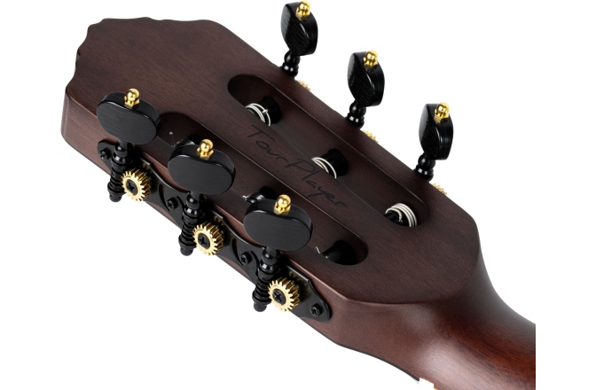 Chitară Electro-Clasică Ortega TourPlayer DeLuxe Nylon 6 String Spruce Black + Gig Bag