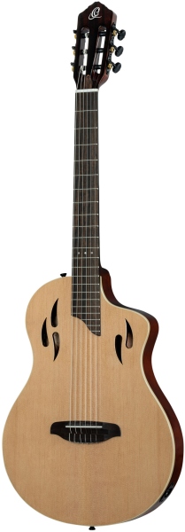 Ortega TourPlayer DeLuxe Nylon 6 String Spruce Natural + Gig Bag