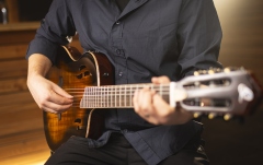 Chitară Electro-Clasică Ortega TourPlayer DeLuxe Nylon Acacia Burst + Gig Bag