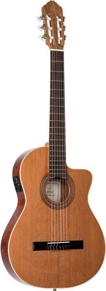 Ortega Traditional Series Classical Guitar 4/4 Thinline - All Gloss + Bag