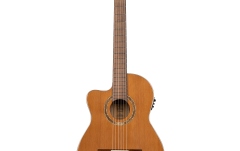 Chitară electro-clasică stângaci Ortega Classic Guitar Performer Series Natural Lefthand - inclusive Gigbag