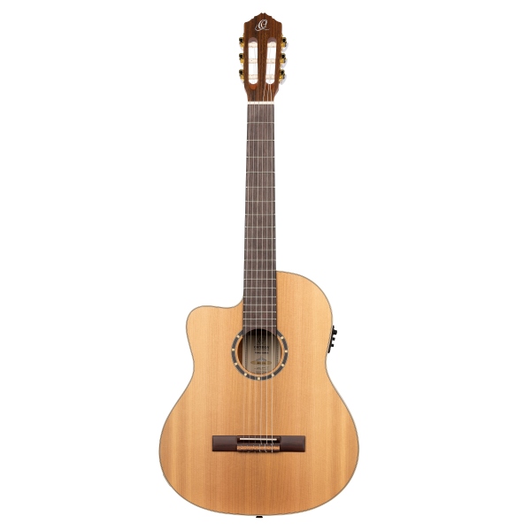 Ortega Classical Guitar Family Series Pro 4/4 inclusive Gigbag and Strap Lefthand - NT - Natural Cedar