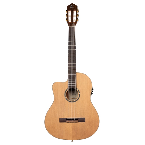 Ortega Family Series Pro 4/4 Classical Guitar Slim Neck Lefty - Natural Cedar + Bag